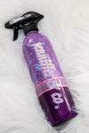 Beautiful Purple Glittered Spritz Bottle