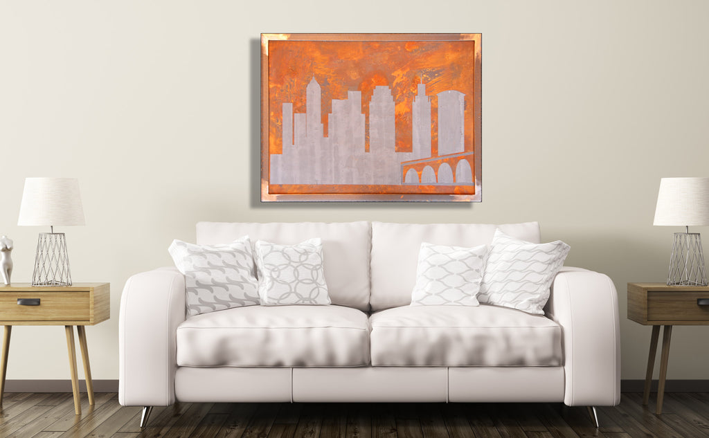 Cleveland Skyline with Steel Frame - Shirley's Loft - 1