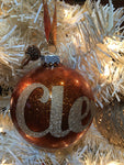 Large Copper 4" Signature Ornament - Holiday Glitz Collection