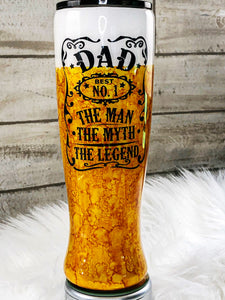 Hand Painted Stainless Steel Pint Tumbler